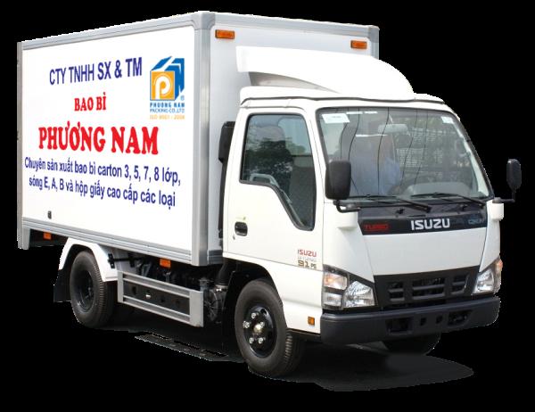 Xe tải chở hàng - Công Ty TNHH SX TM Bao Bì Phương Nam